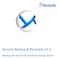 Acronis Backup & Recovery 11.5. Backup dei dati di Microsoft Exchange Server