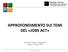 APPROFONDIMENTO SUI TEMI DEL «JOBS ACT»