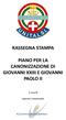 RASSEGNA STAMPA PIANO PER LA CANONIZZAZIONE DI GIOVANNI XXIII E GIOVANNI PAOLO II