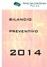 BILANCIO PREVENTIVO 2014 2