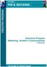 Executive Program Marketing, Vendite e Comunicazione (II edizione)