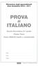 Rilevazione degli apprendimenti Anno Scolastico 2010 2011. Prova. italiano