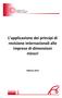 L applicazione dei principi di revisione internazionali alle imprese di dimensioni minori