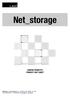 Net_storage SCHEDA PRODOTTO PRODUCT FACT SHEET