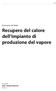 Recupero del calore dell impianto di produzione del vapore