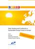 Solar Heating and Cooling for a Sustainable Energy Future in Europe