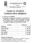 TASSE A.S. 2015/2016 Contributo interno obbligatorio