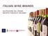 ITALIAN WINE BRANDS Q U OTA Z I O N E D E L P R I M O G R U P P O V I N I C O LO I TA L I A N O