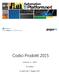 Codici Prodotti 2015. Versione 2.1 REV5. Ed. Italiana