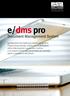 e/dms pro Esa Software spa www.esasoftware.com 800-016756