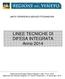 UNITA' PERIFERICA SERVIZI FITOSANITARI. LINEE TECNICHE DI DIFESA INTEGRATA Anno 2014