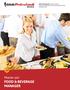 Master per Food & BEVERAGE MANAGER. Online