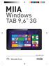 MIIA. Windows TAB 9,6 3G. ITA Manuale d uso MIIA MWT-963G