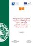 Il budget form per i progetti di Cooperazione del Programma Cultura 2007-2013: guida alla compilazione Strand 1.1-1.2.1-1.3.5