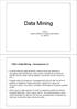 Data Mining. KDD e Data Mining - Introduzione (1)