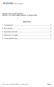 Sommario. 1. Introduzione.2. 2. Pre-requisiti.. 3. 3. Specifiche tecniche...4. 4. Parametri e variabili..5. 5. Tutela della Privacy...