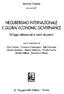 NEOTERISMO INTERNAZIONALE E GLOBAL ECONOMIC GOVERNANCE