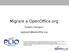 Migrare a OpenOffice.org
