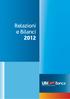 Relazioni e Bilanci 2012