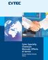 Cytec Specialty Chemicals Manuale Offerta di Servizi. Europa, Medio Oriente, Africa