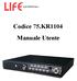 ELECTRONICS S.p.A. Codice 75.KR1104 Manuale Utente