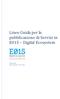 Linee Guida per la pubblicazione di Servizi in E015 Digital Ecosystem