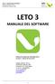 LETO 3 MANUALE DEL SOFTWARE. LOGICHE DI UTILIZZO DEL SOFTWARE LETO 3 Versione 3 - Milano, 09 marzo 2015