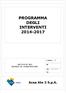 PROGRAMMA DEGLI INTERVENTI 2014-2017