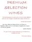 PREMIUM SELECTION WINES