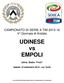 CAMPIONATO DI SERIE A TIM 2015-16 4^ Giornata di Andata. UDINESE vs EMPOLI. Udine, Stadio Friuli. Sabato 19 settembre 2015 - ore 18.