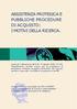 ASSISTENZA PROTESICA E PUBBLICHE PROCEDURE DI ACQUISTO: I MOTIVI DELLA RICERCA.