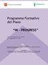 Programma Formativo del Piano IN - PROGRESS