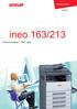 ineo 163/213 monocromatica 16/21 ppm