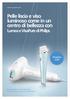 Pelle liscia e viso luminoso come in un centro di bellezza con Lumea e VisaPure di Philips