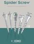 Spider Screw. Sistema di mini viti per ancoraggio ortodontico. Health Development Company