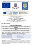 FORMAT Determina Dirigente Scolastico per l indizione della procedura in economia. Programma Operativo Regionale 2007 IT 161 PO 008 FESR Calabria