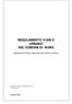REGOLAMENTO VIARIO URBANO DEL COMUNE DI ROMA