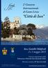 Città di Iseo. 2 Concorso Internazionale di Canto Lirico. Iseo, Castello Oldofredi 2 e 3 maggio 2015