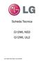 Scheda Tecnica G12WL NS3 G12WL UL2 SCT-G12WL NS3 G12WL UL2-022014IT