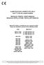 CLIMATIZZATORI A PARETE TIPO SPLIT SPLIT TYPE AIR CONDITIONERS MANUALE UTENTE / USER S MANUAL MANUALE INSTALLATORE / INSTALLER S MANUAL