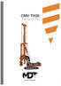 CMV TH26. Hydraulic Piling Rig