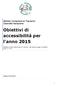 Obiettivi di accessibilità per l anno 2015