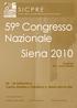 59 Congresso Nazionale Siena 2010