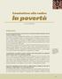 Combattere alla radice la povertà