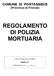 REGOLAMENTO DI POLIZIA MORTUARIA