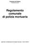 Comune di Prazzo Provincia di Cuneo. Regolamento comunale di polizia mortuaria