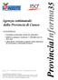 ProvinciaInforma 35. Agenzia settimanale della Provincia di Cuneo IN EVIDENZA. Anno VI - Numero 35 del 16 settembre 2010