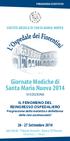 Giornate Mediche di Santa Maria Nuova 2014. 26-27 Settembre 2014 SOCIETÀ MEDICA DI SANTA MARIA NUOVA