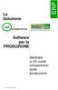 La Soluzione. Software per la PRODUZIONE. dedicato a chi vuole concentrarsi sulla produzione. Info manufacturing. Rif.: 20062809brochureIndustria