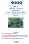 V1.2 MANUALE UTENTE ITALIANO SINTESI VOCALE SNV201